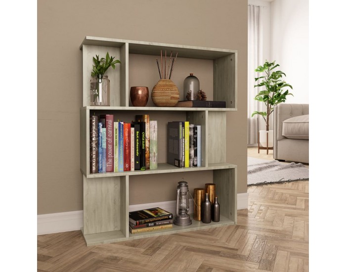 Sonata Библиотека/разделител за стая, дъб сонома, 80x24x96 см, ПДЧ