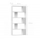 Sonata Библиотека/разделител за стая, бяла, 80x24x159 см, ПДЧ