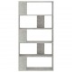 Sonata Библиотека/разделител за стая, бетонно сива, 80x24x159 см, ПДЧ