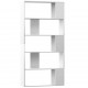 Sonata Библиотека/разделител за стая, бял гланц, 80x24x159 см, ПДЧ