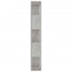 Sonata Библиотека/разделител за стая, бетонно сива, 45x24x159 см, ПДЧ