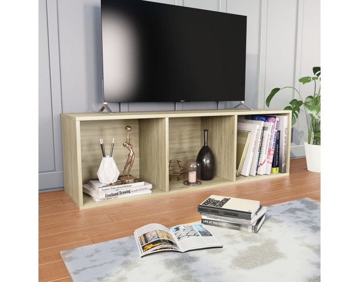 Sonata Библиотека/ТВ шкаф, дъб сонома, 36x30x114 см, ПДЧ