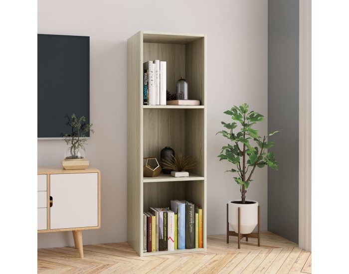 Sonata Библиотека/ТВ шкаф, дъб сонома, 36x30x114 см, ПДЧ