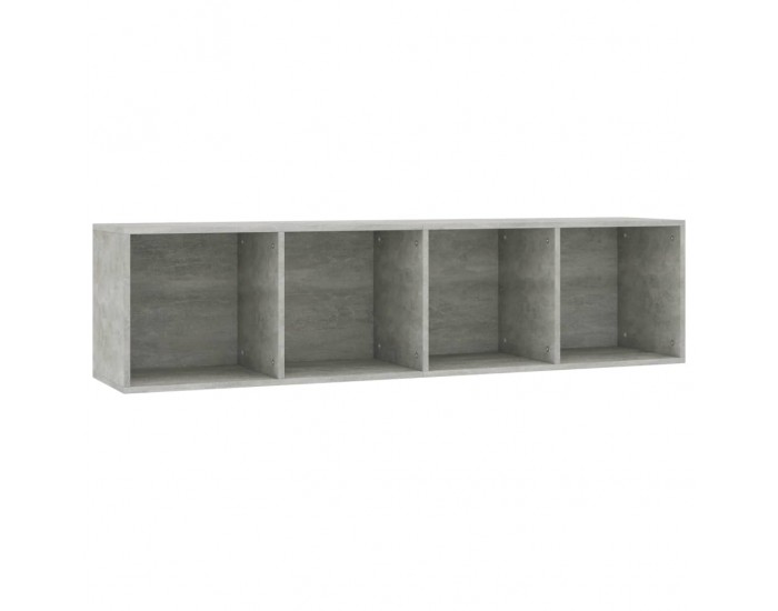 Sonata Библиотека/ТВ шкаф, бетонно сива, 36x30x143 см, ПДЧ