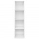 Sonata Библиотека/ТВ шкаф, бяла със силен гланц, 36x30x143 см, ПДЧ