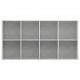 Sonata Библиотека/бюфет, бетонно сива, 66x30x130 см, ПДЧ