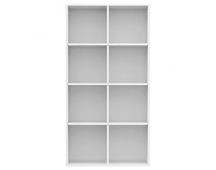 Sonata Библиотека/бюфет, силен гланц, бяла, 66x30x130 см, ПДЧ