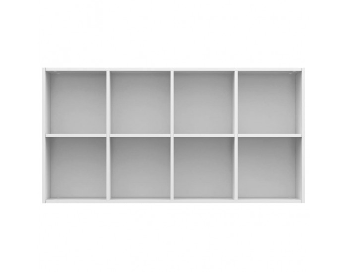 Sonata Библиотека/бюфет, силен гланц, бяла, 66x30x130 см, ПДЧ