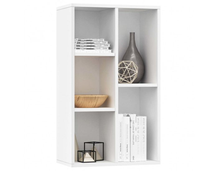 Sonata Библиотека/бюфет, бяла, 45x25x80 см, ПДЧ