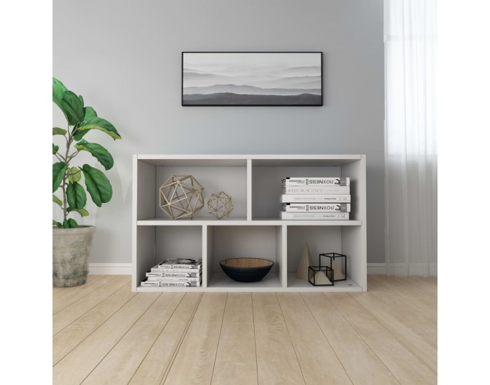 Sonata Библиотека/бюфет, бяла, 45x25x80 см, ПДЧ