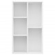 Sonata Библиотека/бюфет, бяла, 45x25x80 см, ПДЧ