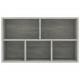 Sonata Библиотека/бюфет, бетонно сива, 45x25x80 см, ПДЧ
