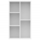 Sonata Библиотека/бюфет, силен гланц, бяла, 45x25x80 см, ПДЧ