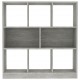 Sonata Библиотека, бетонно сиво, 97,5x29,5x100 см, ПДЧ