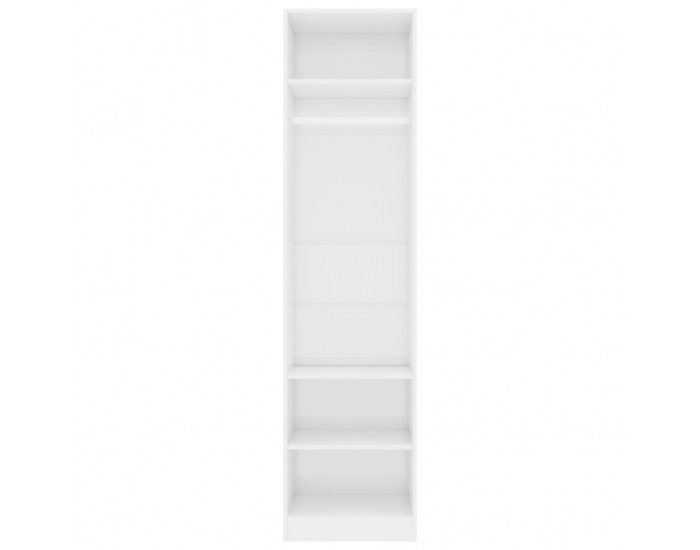 Sonata Гардероб, бяло със силен гланц, 50x50x200 см, ПДЧ