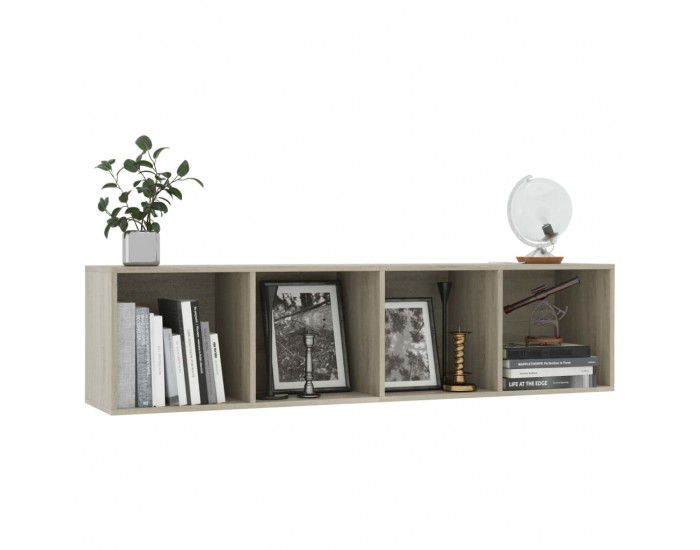 Sonata Библиотека/ТВ шкаф, дъб сонома, 143x30x36 см