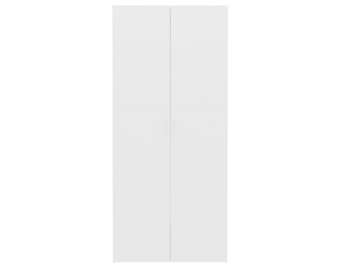 Sonata Шкаф за обувки, бял, 80x35,5x180 см, ПДЧ