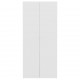Sonata Шкаф за обувки, бяло със силен гланц, 80x35,5x180 см, ПДЧ