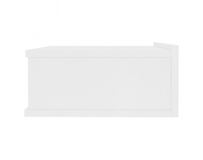 Sonata Нощно шкафче със стенен монтаж, бяло, 40x30x15 см, ПДЧ