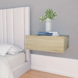 Sonata Нощни шкафчета за стена, 2 бр, дъб сонома, 40x30x15 см, ПДЧ - Спалня