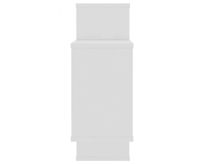 Sonata Стенни рафтове, бял гланц, 104x20x60 см, ПДЧ