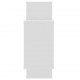 Sonata Стенни рафтове, бял гланц, 104x20x60 см, ПДЧ