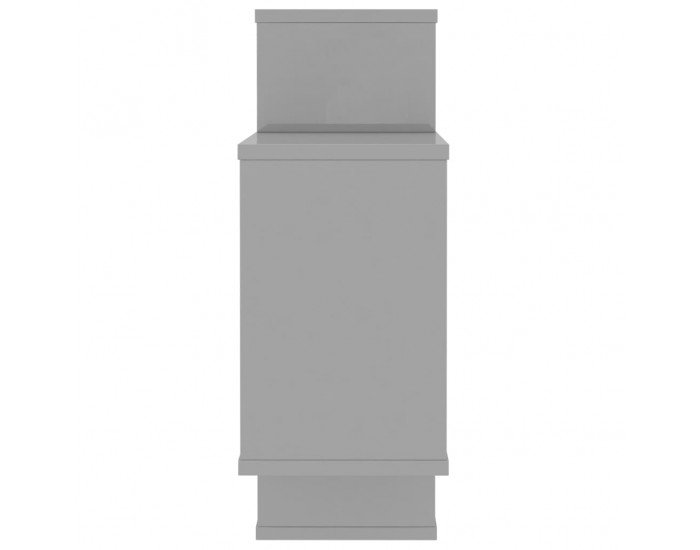 Sonata Стенни рафтове, сив гланц, 104x20x60 см, ПДЧ