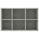 Sonata Библиотека/бюфет, бетонно сива, 66x30x97,8 см, ПДЧ