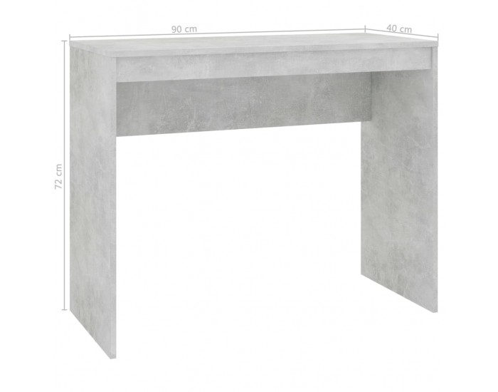 Sonata Бюро, бетонно сиво, 90x40x72 см, ПДЧ