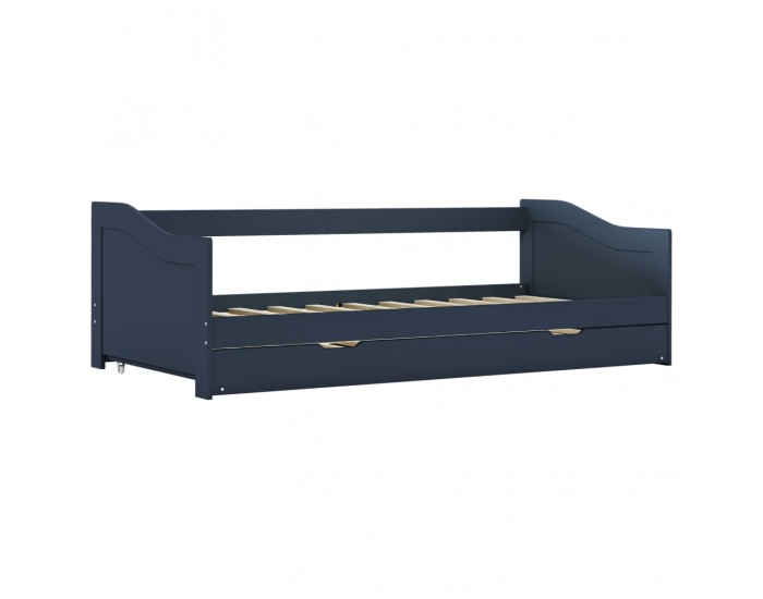 Sonata Рамка за легло разтегателен диван сива борово дърво 90x200 см