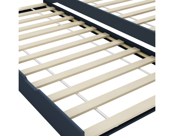 Sonata Рамка за легло разтегателен диван сива борово дърво 90x200 см