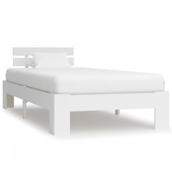 Sonata Рамка за легло, бяла, бор масив, 100х200 см - Легла