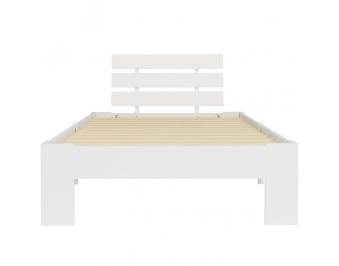 Sonata Рамка за легло, бяла, бор масив, 100х200 см