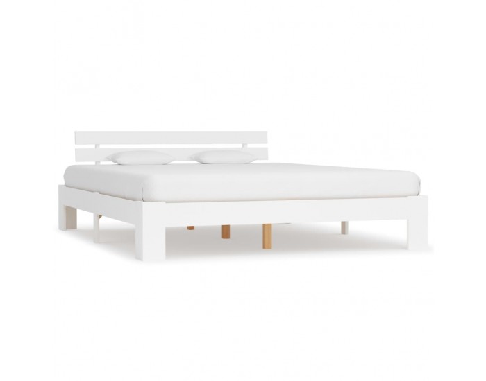 Sonata Рамка за легло, бяла, бор масив, 160х200 см