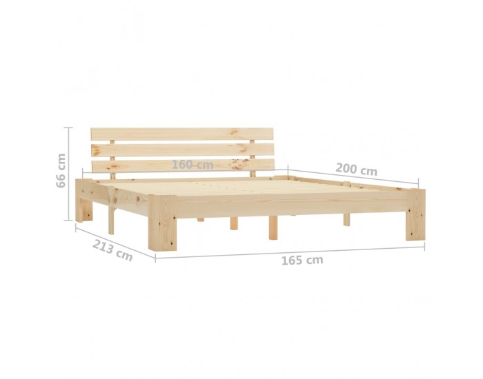 Sonata Рамка за легло, бор масив, 160х200 см