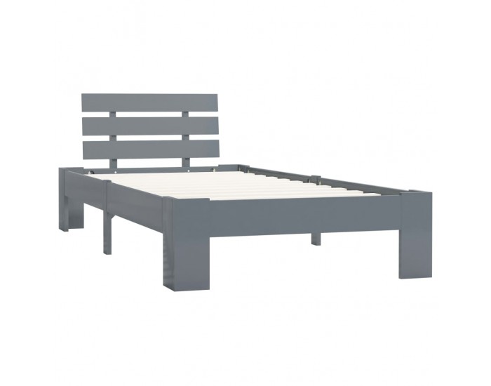 Sonata Рамка за легло, сива, бор масив, 100х200 см