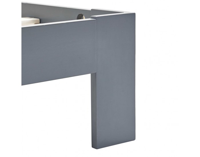 Sonata Рамка за легло, сива, бор масив, 100х200 см