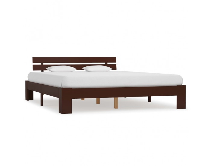 Sonata Рамка за легло, тъмнокафява, бор масив, 180x200 см