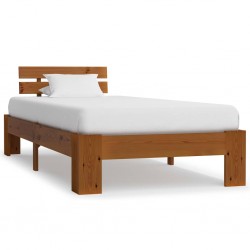 Sonata Рамка за легло, меденокафява, бор масив, 90x200 см - Спалня