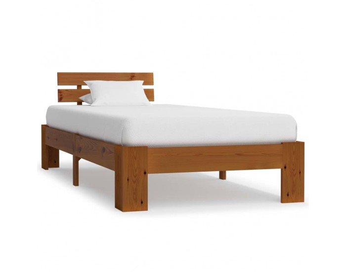 Sonata Рамка за легло, меденокафява, бор масив, 90x200 см