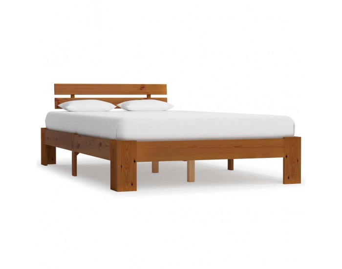 Sonata Рамка за легло, меденокафява, бор масив, 120x200 см