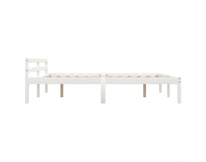 Sonata Рамка за легло, бяла, бор масив, 160х200 см