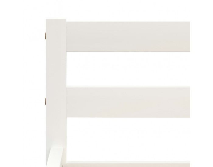 Sonata Рамка за легло, бяла, бор масив, 160х200 см