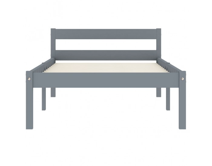 Sonata Рамка за легло, сива, бор масив, 100х200 см