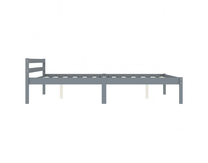 Sonata Рамка за легло, сива, бор масив, 120x200 см