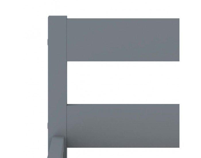 Sonata Рамка за легло, сива, бор масив, 120x200 см