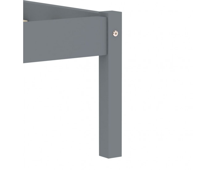 Sonata Рамка за легло, сива, бор масив, 120x200 см