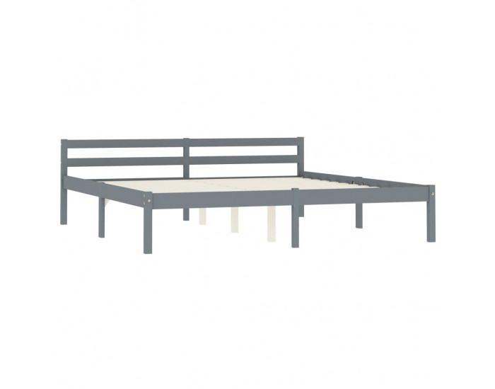 Sonata Рамка за легло, сива, бор масив, 180x200 см