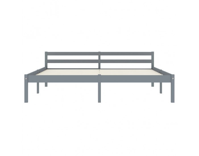 Sonata Рамка за легло, сива, бор масив, 180x200 см