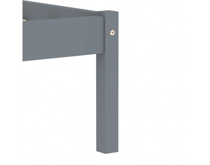 Sonata Рамка за легло, сива, бор масив, 180x200 см